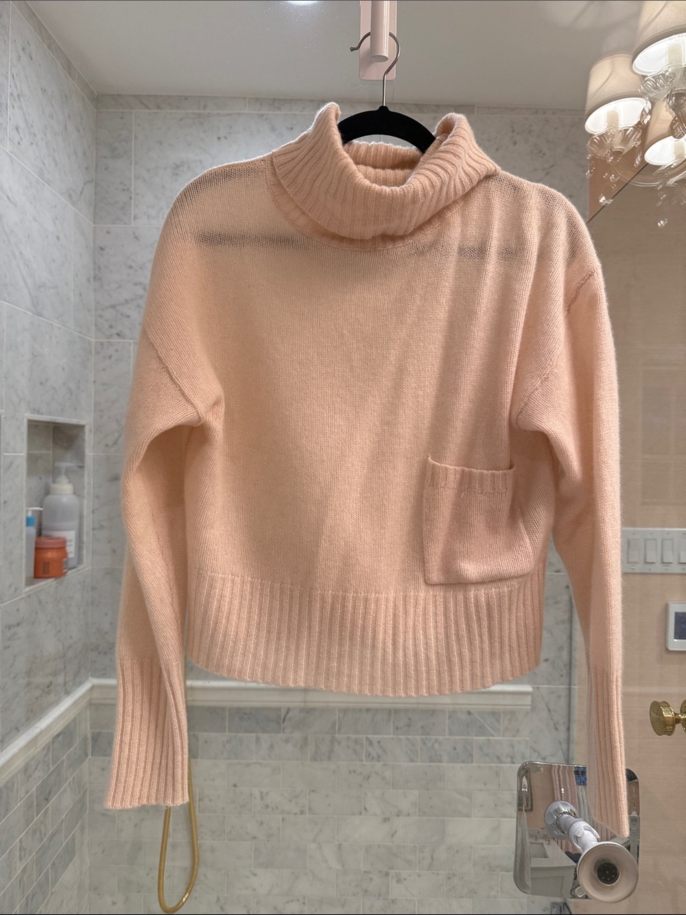 360 Cashmere Crop Sweater ivory